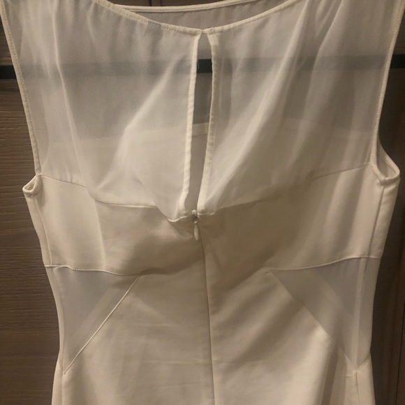 Zara Sheer White Dress - Picture 4 of 9
